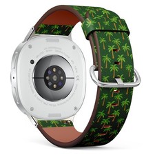 Giraffes Wildflowers Cream Vegan Leather Watch Band 40/44/46mm