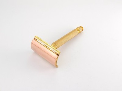 Gillette Ball End Tech Gold Cleaned Vintage Double Edge Safety Razor