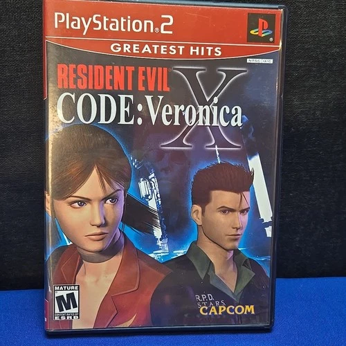 Resident Evil Code: Veronica X PS2 Sony PlayStation 2, 2001 Capcom DVD Rom