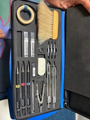 Drapas Drafting Tools Set Pen Compass Ruler Case Included