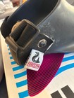 Force Fin Model Dive Swim Fin Sz L Black Made In USA Adjustable Heel Strap — photo 2