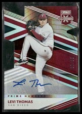 2020 Panini Elite Extra Edition #116 Levi Thomas Prime Numbers A Die Cut #/85