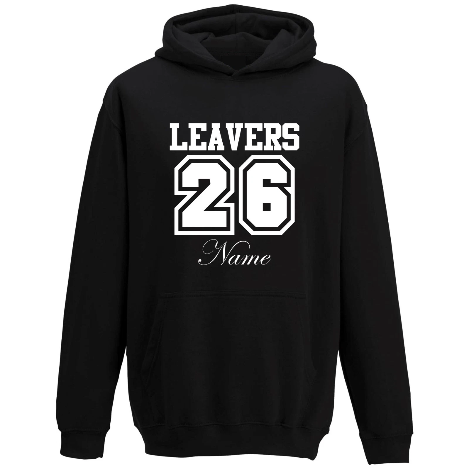 Personalised Leavers Hoodie 2026 School College Adults Custom Name Unisex Hoody