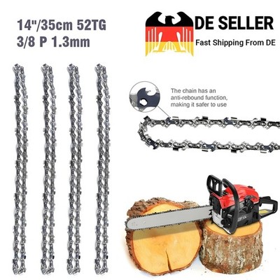 4x Sägekette 35cm für Bosch AKE 35, AKE 35 S, AKE 35-17 S Elektro Kettensäge