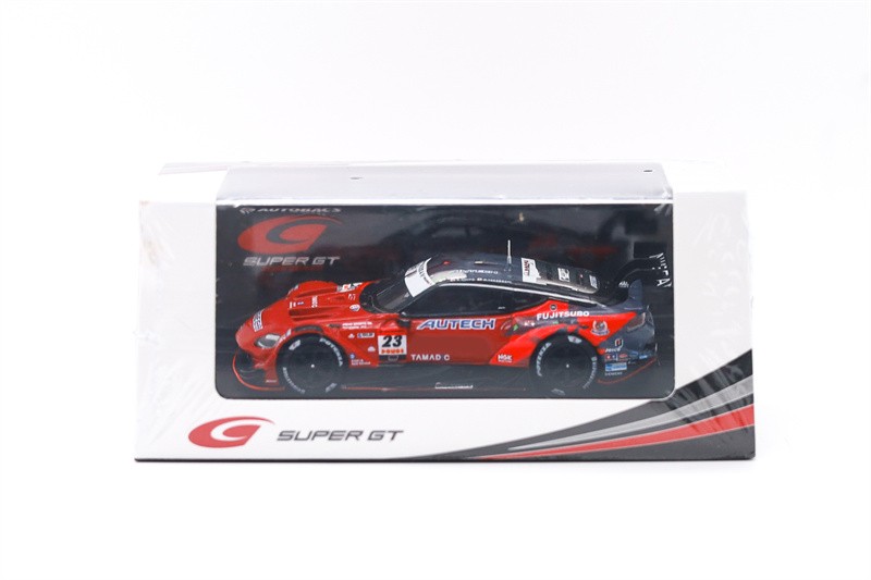 Spark 1:64 AUTECH Z No.23 GT500 SUPER GT 2025 Red Diecast Model