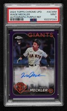 2024 Topps Chrome Update Purple Refractor 3/250 Wade Meckler PSA 9 MINT Auto 1t5