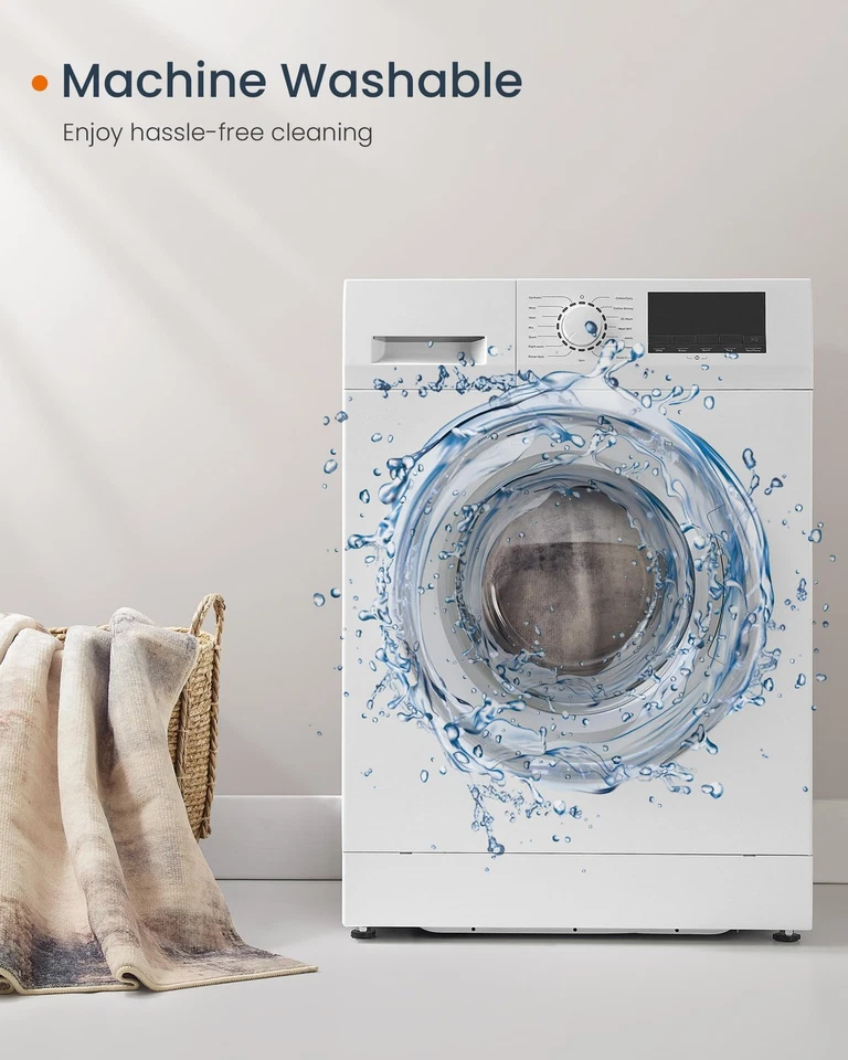 Tapete de área, tapete de 5x7 pés para sala de estar, tapete antiderrapante, estilo abstrato moderno,... - Imagem 4 de 4