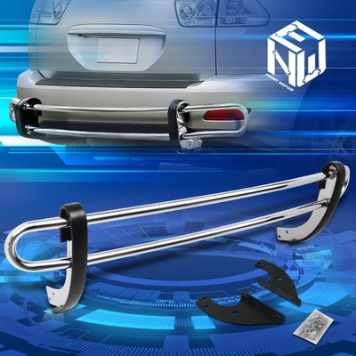Stainless Steel Double Pipe Bar Rear Bumper Guard for 2004-2009