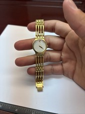 Movado Esperanza Women's Mop Dial Gold Plated Fits Size 6  Wrist