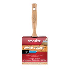 Wooster F5119-4 4" Flat Sash Firm, Polyester Bristle, Paint Brush, Threaded