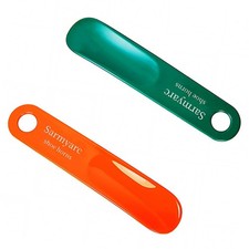 Plastic Shoe Horn,2pcs Travel Horns for Men, Women, 1 size, Orange/Green