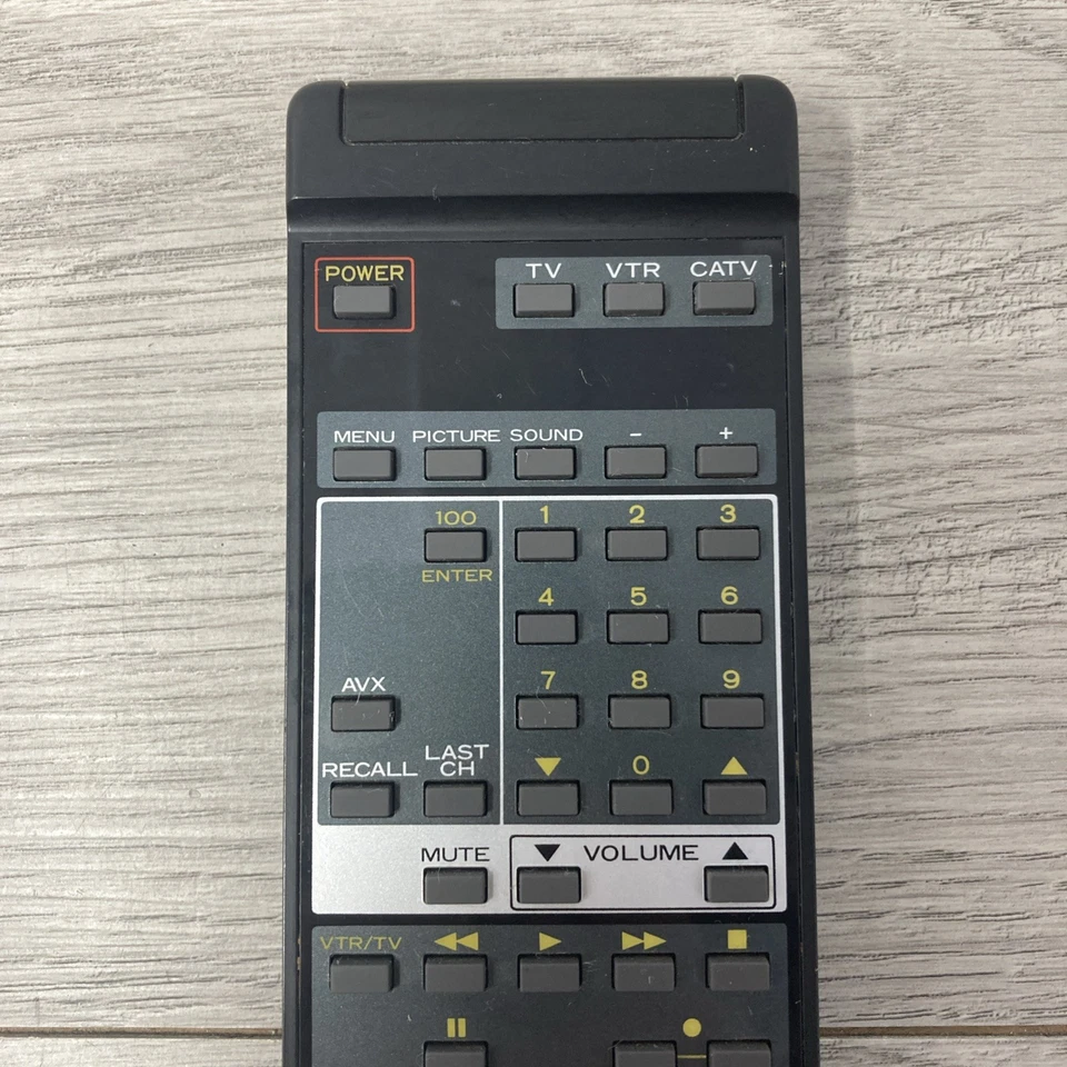 Hitachi CLU-600PR VCR TV Remote for 27AX1 27AX1B 27KX1 27KX2 27KX3 27KX6 27KX8 - Image 3 of 4