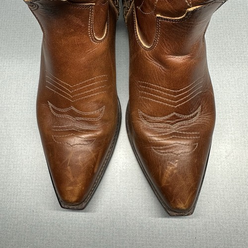 Men’s Cowboy Boots Cole Haan Size 10M Cognac Snip Toe (Style 9075) - Picture 11 of 21