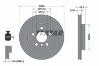 2X Textar Bremsscheibe 92279203 FüR BMW Mini