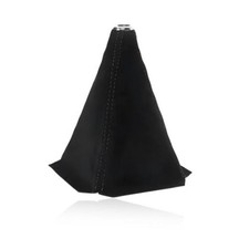 Car Shift Knob Dust Cover, Leather Manual/Auto Gear Gaiter Shifter Suede, Black