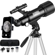 Telescope for Adult, 70mm Aperture 400mm Portable Telescope with Tripod, Find...