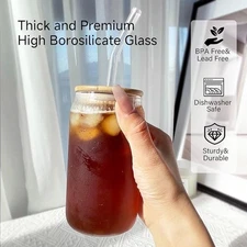 Tumbler with lid and straw –Perfect for Iced Coffee, Tea & Refreshing Drink