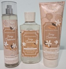 Bath Body Works Ivory Cashmere Fragrance Mist, Body Cream and Body Wash Set