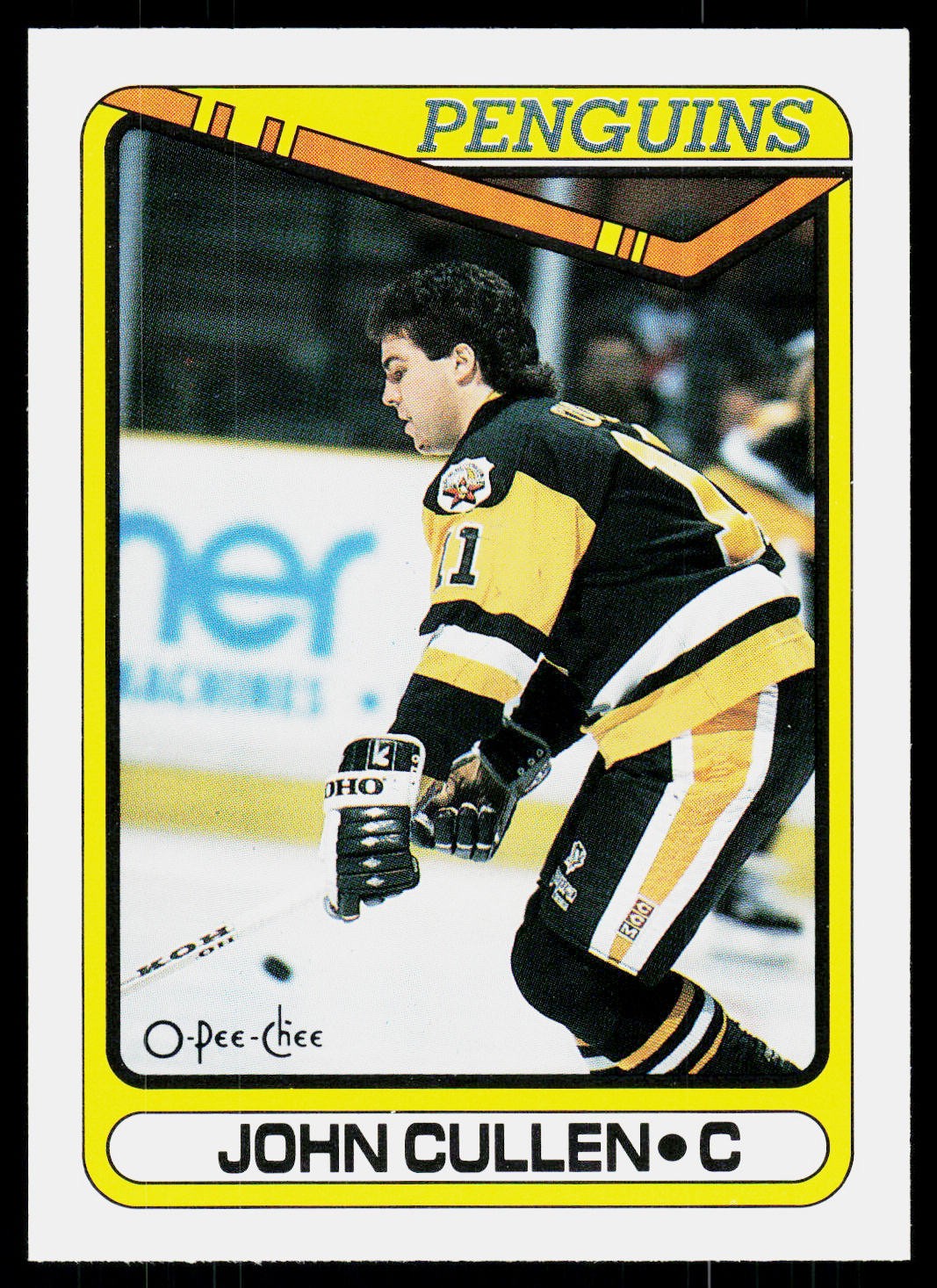 1990-91 O-Pee-Chee John Cullen #208 Pittsburgh Penguins