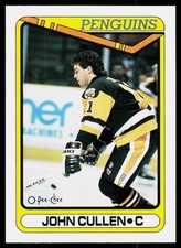1990-91 O-Pee-Chee John Cullen #208 Pittsburgh Penguins