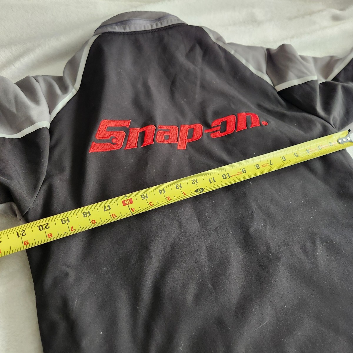 Snap On Tools Jacket Grey Black No Hood Size Mens Small Work Coat
