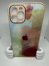 Funda iPhone 12 Pro Solo Vidrio Rosa Líquido Color Mixto + Vidrio Templado Nueva en Caja