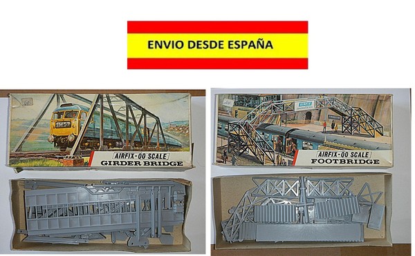 TRENES PUENTES FOOTBRIDGE GIRDERBRIDGE PASARELAS AIRFIX SOBRENIVEL HO OO ESCALA