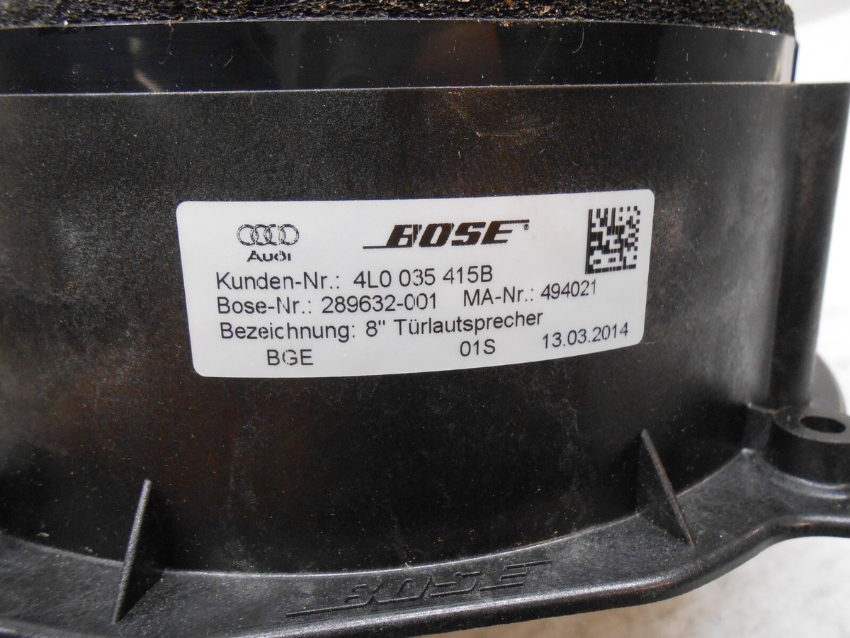 Audi Q7 BOSE Mid Range Bass Front Door Speaker OEM 4L0035415B