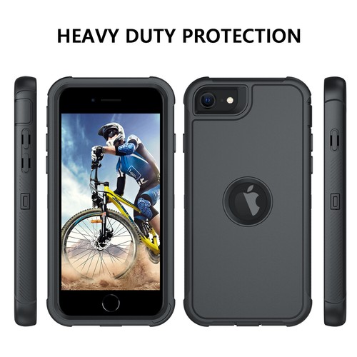 For iPhone SE 2nd Gen 2020 Belt Clip Holster Case Shockproof Cover with Holder - Picture 5 of 8