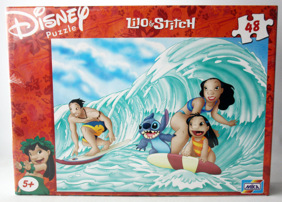 3x VINTAGE 2002 LILO & STITCH PUZZLE 70 + 48 PCS BIG BOXES MIKA