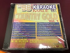 CHARTBUSTER PRODISC KARAOKE 80009 MALE COUNTRY GOLD 1998 VOL 1 CD G 15 TRACKS