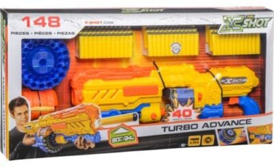 Zuru X Shot Turbo Advance 148 Stück Feuer bis 40 Darts in einer Runde 24m Reichweite!