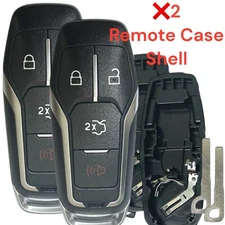 2 For 2015 2016 2017 Ford Mustang Smart Key Fob Prox Remote Case Shell 164-R8109