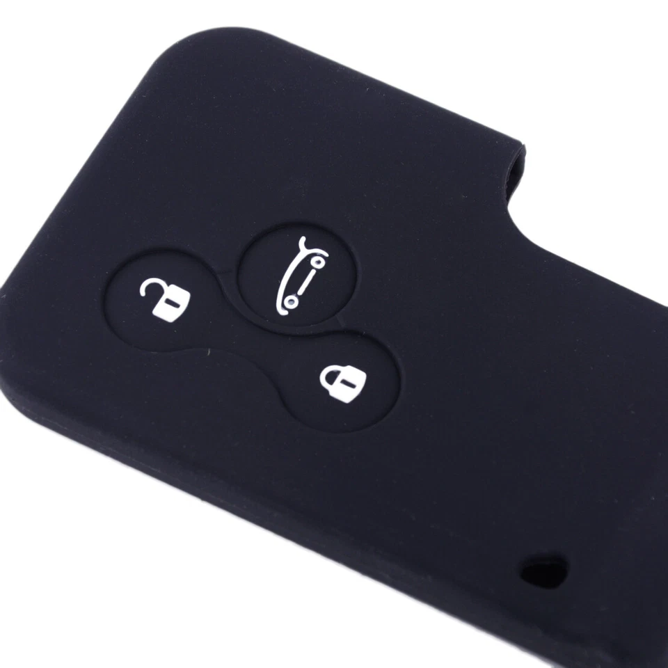 Funda para llave de silicona con control remoto de 3 botones para Renault Clio Megane Scenic Foto 2 de 4