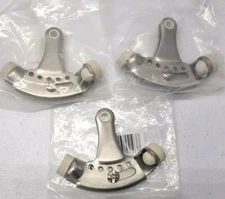 Adjustable Hinge Pin Door Stop Bumper (Lot of 3) Nickel