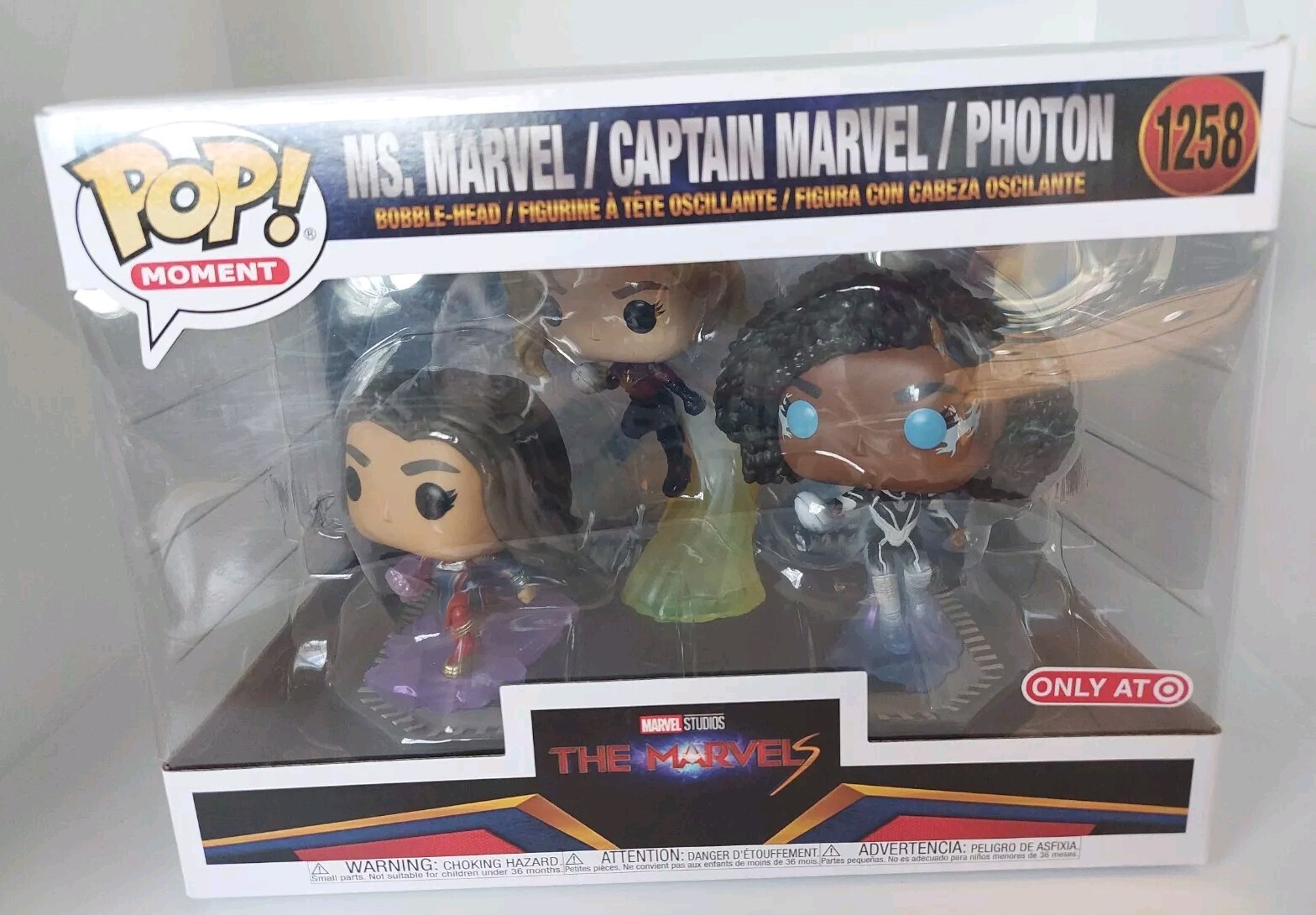 Funko POP Moment The Marvels Ms. Marvel Captain Marvel Photo
