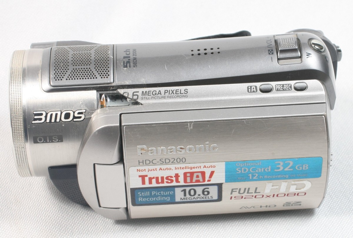 Panasonic HDC-SD200 デジタルハイビジョンカメラ Panasonic HDC-SD200 compact 3MOS Camcorder UNTESTED | eBay