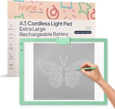 iVyne Rechargeable Portable A3 Light Pad for Weeding & Tracing Diamond Painting