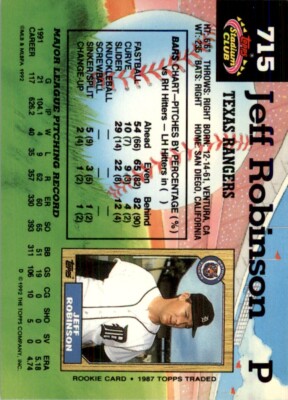 1992 Stadium Club MLB Jeff Robinson #715 | eBay