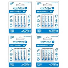 16 x everActive AAA 1050mAh NiMH Rechargeable Batteries PreCharged DECT Phone 1.81 per battery