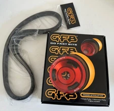 Go Fast Bits Red Underdrive Pulley Kit for 2002-2007 Subaru WRX STI Forester