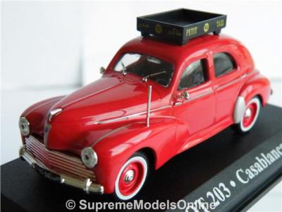 PEUGEOT 203 CASABLANCA TAXI 1960 MODEL CAR 1/43RD SCALE PACKAGED