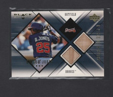 2000 UD BLACK DIAMOND A PIECE OF HISTORY DOUBLE BAT ANDRUW JONES SSP 1:1,079
