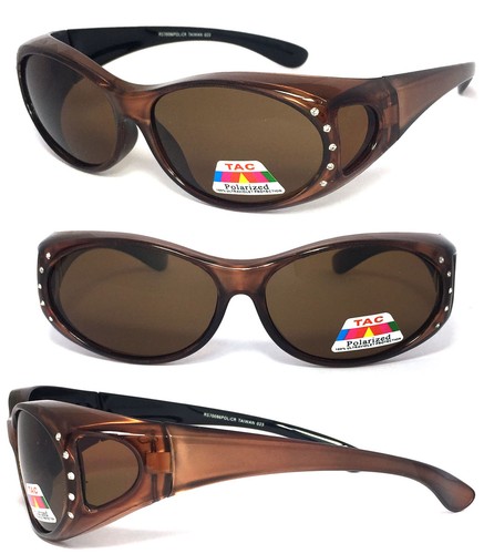 LJCZKA Damen Sonnenbrille Mit Strass & Schleife - Ovale Glitzer-Brille UV400