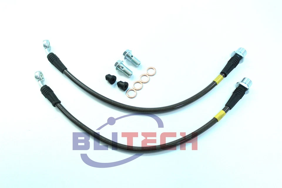 Blitech Stainless Steel Front Brake Lines For 2001-05 Lexus IS300 / 02-07 SC430 Foto 4 de 4