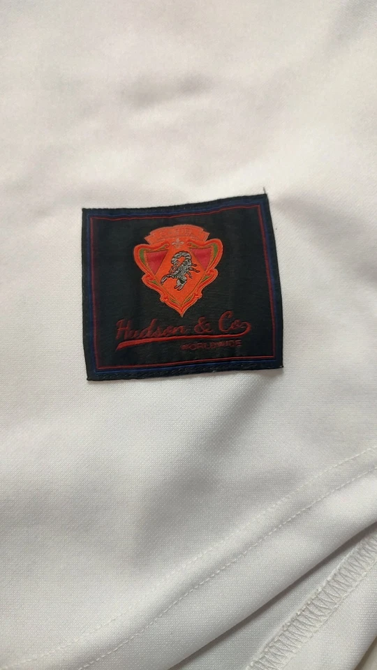 HUDSON OUTERWEAR CARTEL White Gold JERSEY SHIRT SZ MENS SMALL - Image 2 of 4