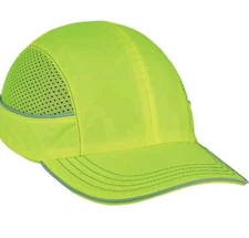 SKULLERZ BY ERGODYNE 8960 Bump Cap,Front Brim,Hi-Vis Green 2 Front Facing Lights