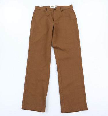 Amazon Essentials Chino Pants Mens 31 x 32 Classic Fit Brown Cotton Blend Casual