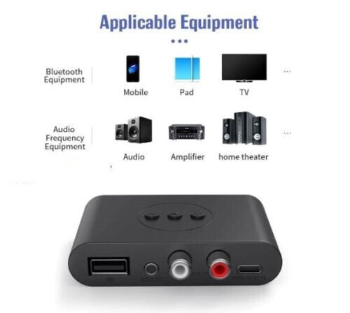 Bluetooth Audio Receiver Adapter AUX wireless 3.5 mm music 5.0 AUX jack Stereo - Photo 3/8