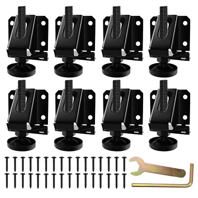 8/16 PCS Heavy Duty Adjustable Furniture Leveling Feet, Locking Foot Adjuster